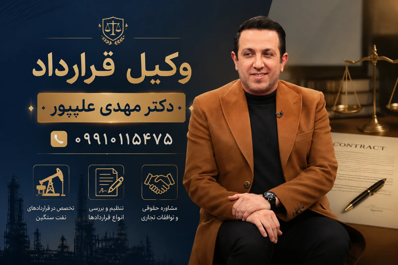 وکیل قرارداد دکتر مهدی علیپور اسبو